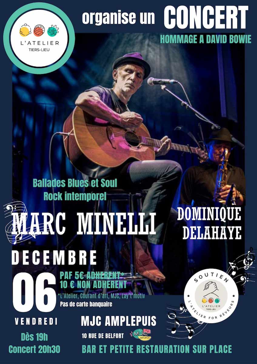 Concert Marc Minelli au Tiers Lieu.